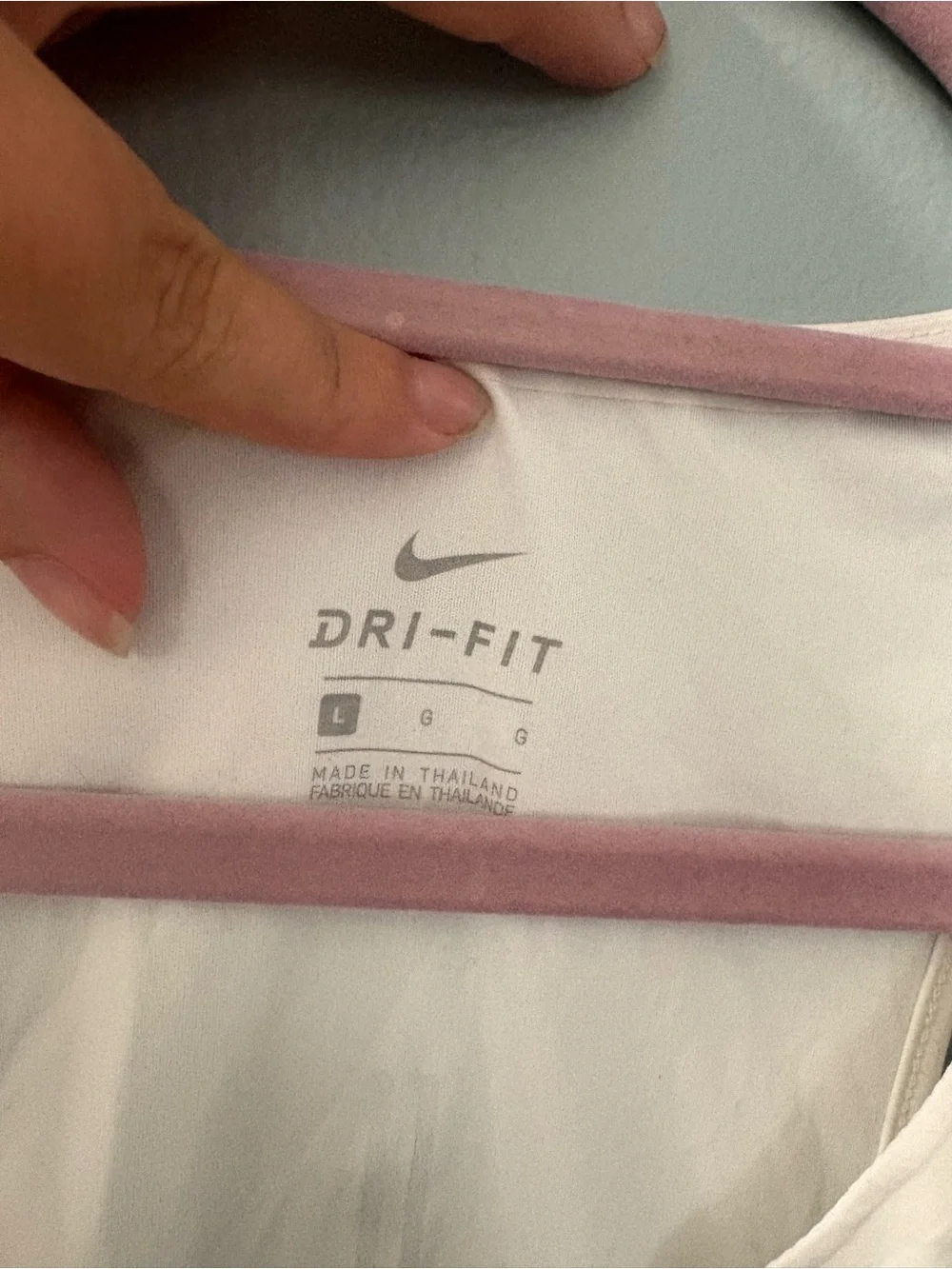 Nike White Women's Dri-FIT Athletic Tank